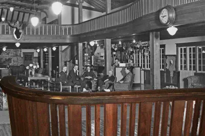 image of old wooden railing
