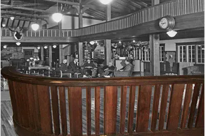 image of old wooden railing