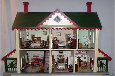 image of a two storey dollhouse
