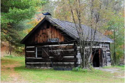 exterior image of a blacksmith shop
